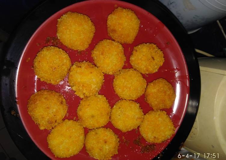 resep lengkap untuk Nuggets TKW (alias Tempe Kornet Wortel)