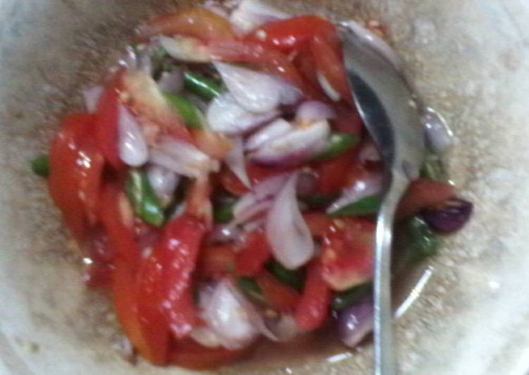 Resep Sambal Dabu-dabu Lilang Khas Menado - Nugrahayu Dewanti