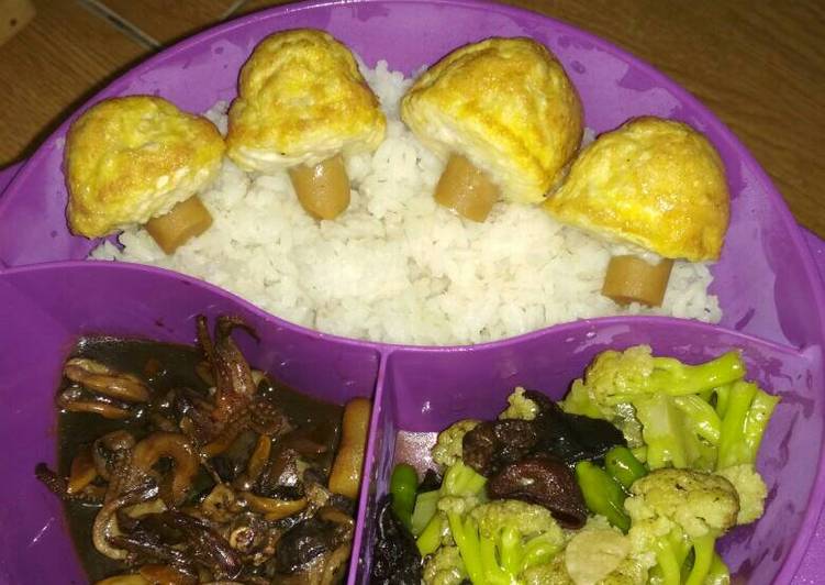 resep masakan Bekal suami nasi cumi jamuran