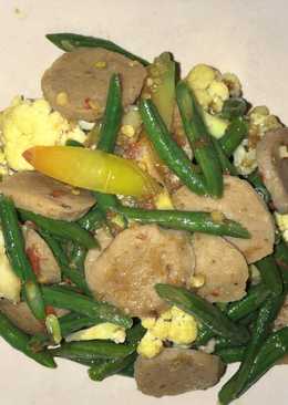 Oseng sayur (kacang panjang baso & kembang kol)