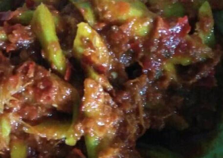 resep Sambal terasi mercon mangga kuweni