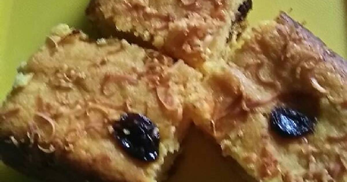 Resep cake tape keju kismis