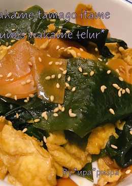 Niiyama Tumis wakame telur orek