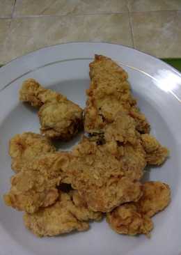 Ayam dan jamur Goreng Tepung