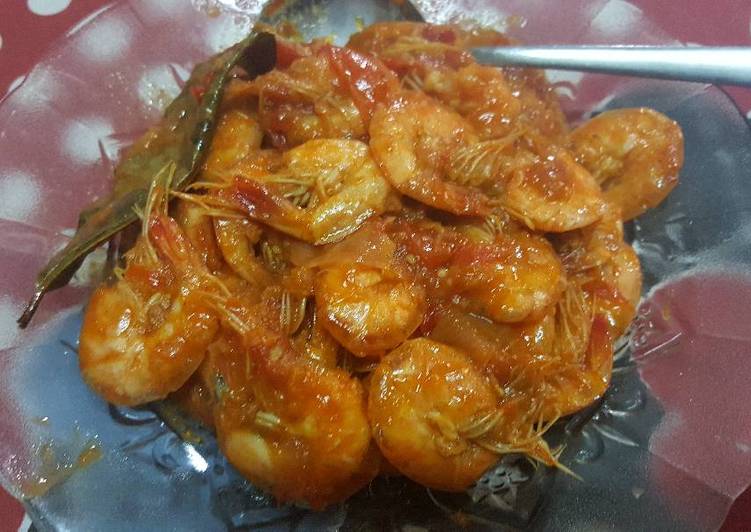 gambar untuk resep makanan Udang asem manis simple