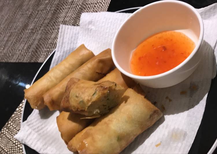 resep masakan Spring Roll Ayam & Udang