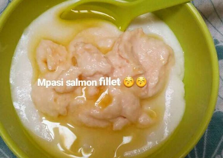 resep lengkap untuk Mpasi salmon fillet