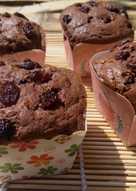 Banana choco raisin cupcake