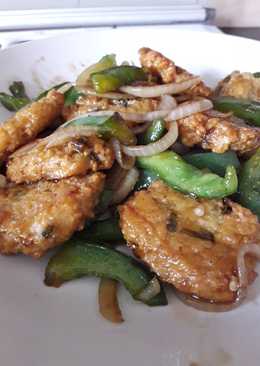 Tahu goreng bumbu bulgogi