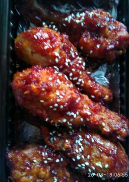 Ayam pedas ala korea/ Sweet, Sour and Spicy Chicken/ì'ë
íµë