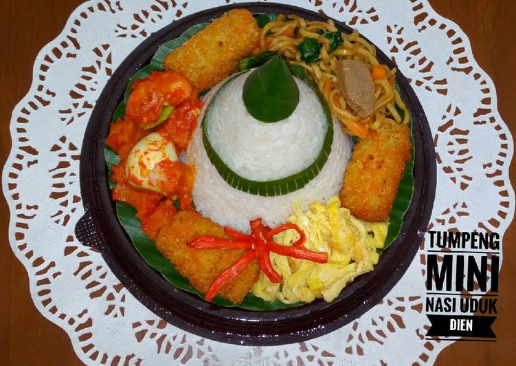 resep Tumpeng mini nasi uduk simple magicom