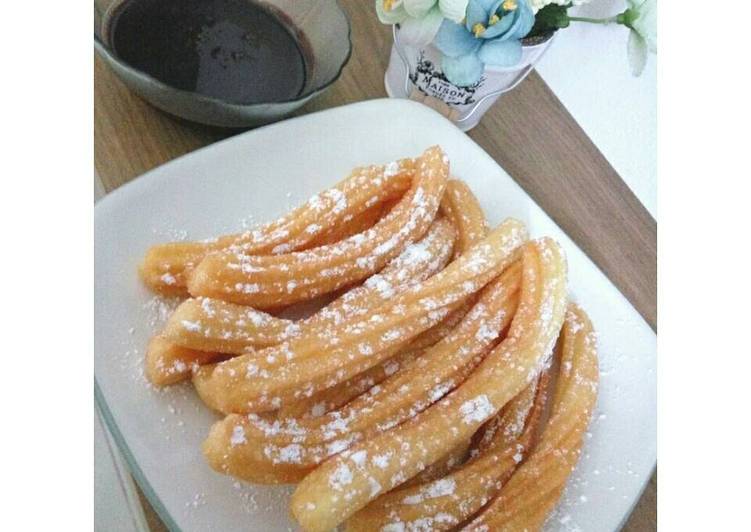 resep makanan Churros (donat spanyol)