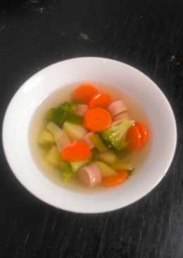 Sayur sop sosis brokoli