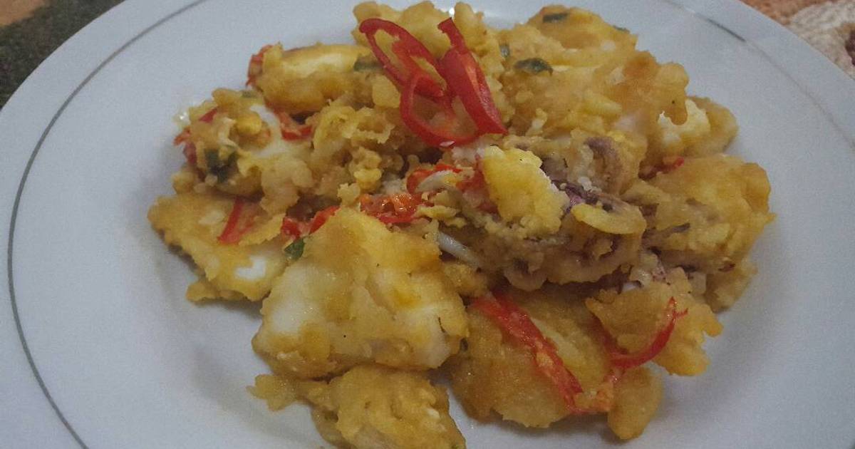 16 resep cumi cumi goreng telur asin enak dan sederhana 