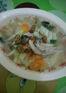 Sop ceker ayam bakso simple