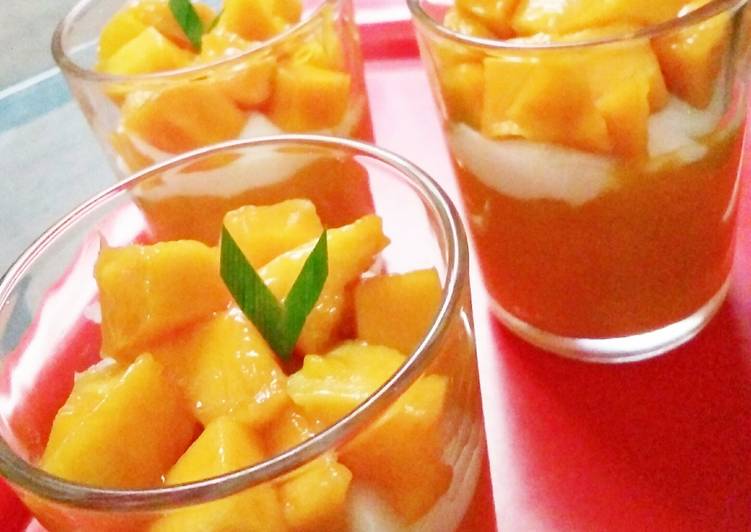 gambar untuk resep makanan Indonesian King Mango (no whipped cream)