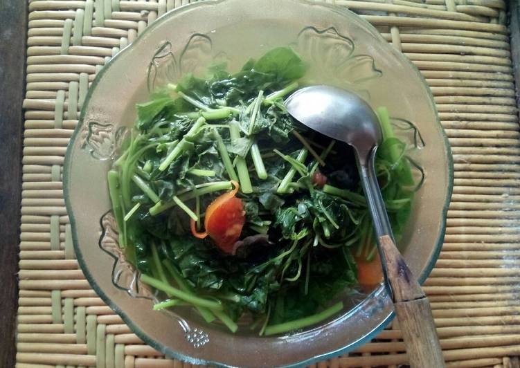 bahan dan cara membuat Sayur Bening Bayam Seger