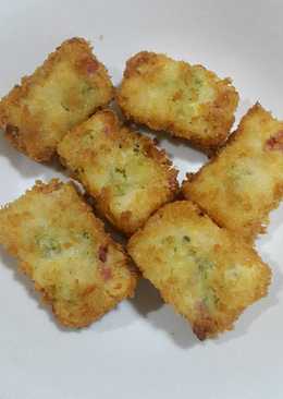 Nugget makaroni dan brokoli (untuk bekal anak)