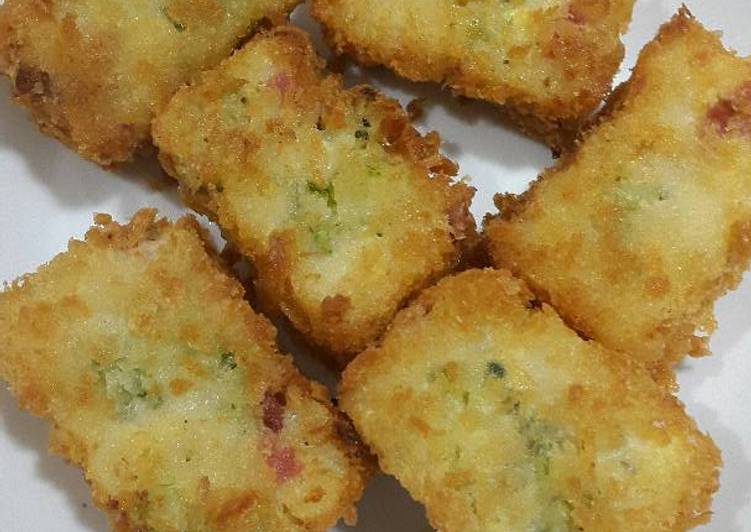 resep makanan Nugget makaroni dan brokoli (untuk bekal anak)