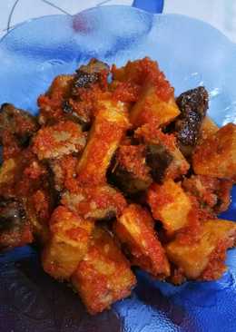 Sambal goreng hati ayam dan kentang