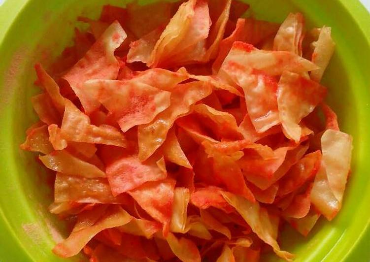 Resep Camilan kripik kulit pangsit Karya Linda Leanita