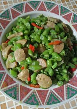 Tumis Buncis Bakso Mentega