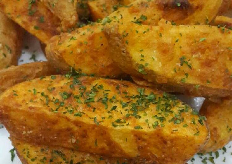 Resep Homemade Potato Wedges Karya Maria Santoso