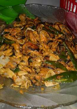 Tumis kerang cabe ijo
