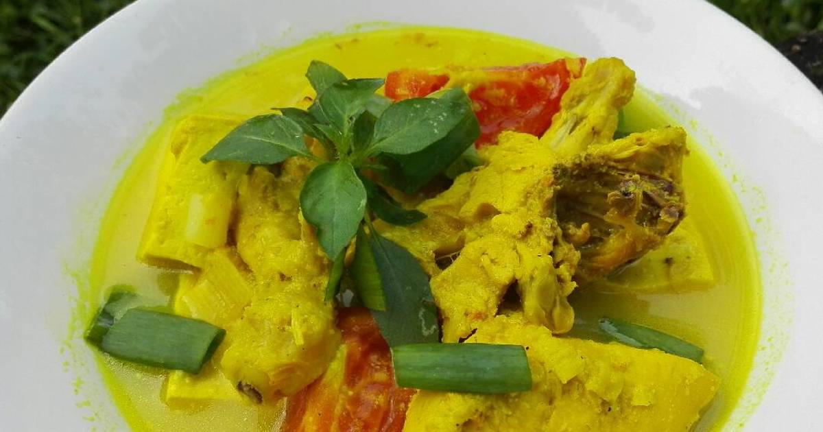 Resep Ayam kuah kuning ala Arista AzkaPutra