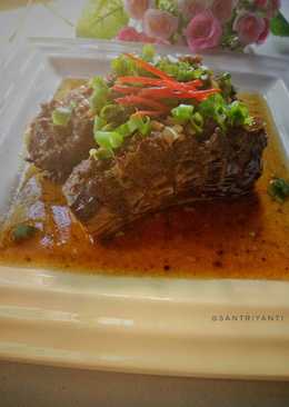 Terung isi dengan saus tiram