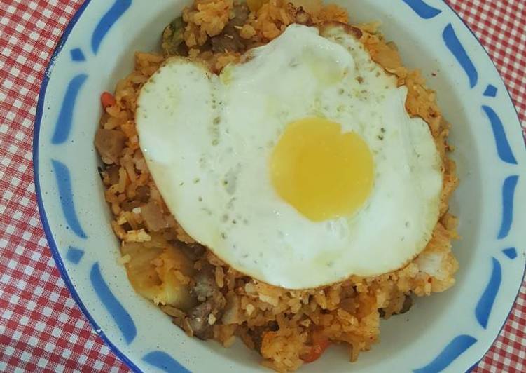 cara membuat Nasi Goreng Kimchi