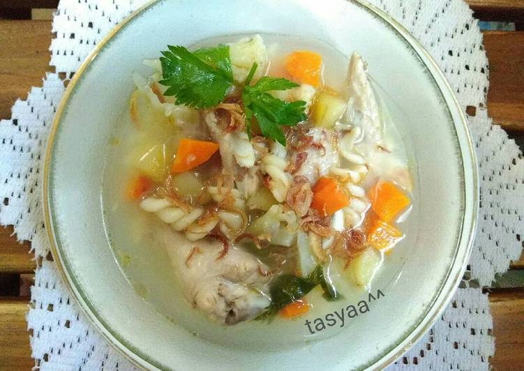 Resep Sop Ayam Makaroni Kiriman dari Tasyaa^^