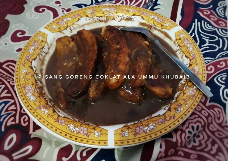 resep masakan Pisang goreng coklat ala Ummu Khubaib