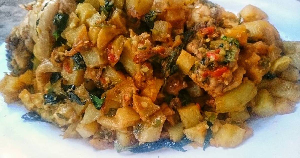 Resep Kentang Ayam  Cabe  Ijo  Kemangi oleh Nia Dasawulan 