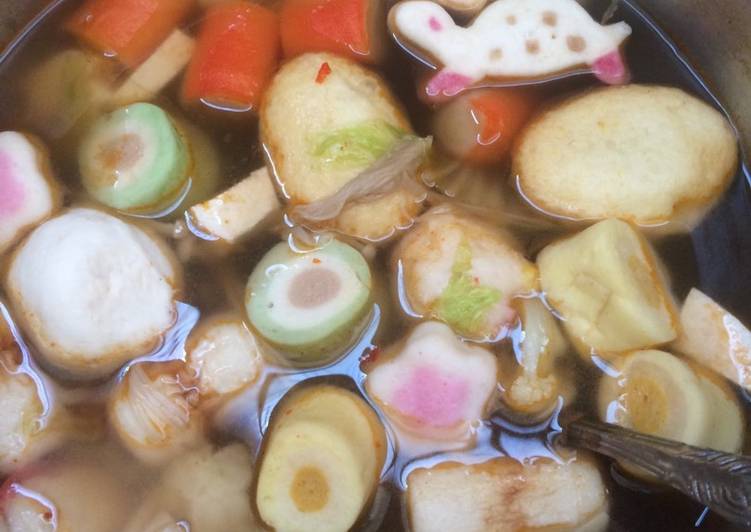 gambar untuk resep makanan Bakso Seafood Kuah Tomyam