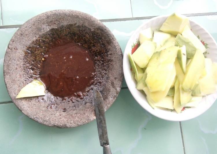 resep makanan Rujak Mangga mengkal