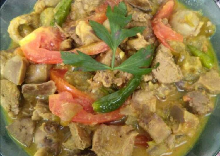 resep Kothok/bothok ati ampela dengan belimbing wuluh