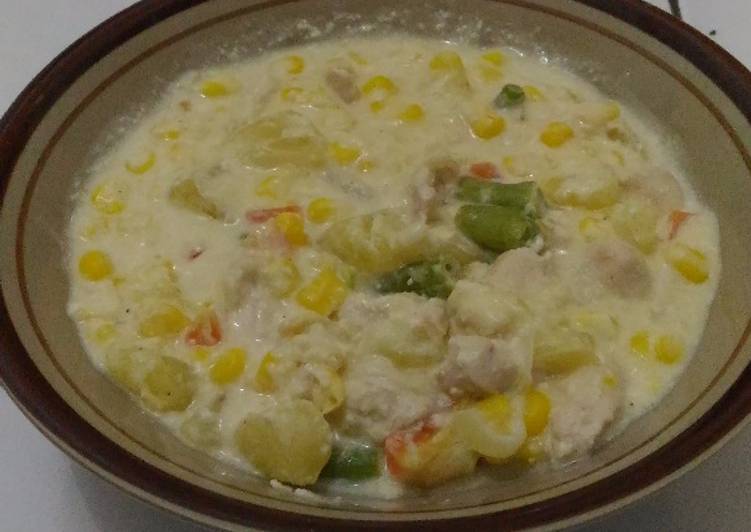 resep masakan Sup Krim Keju (Cheesy Cream Soup)