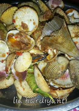 Tumis kerang pedas manis