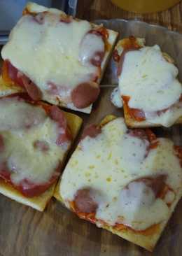 Pizza simpel dr roti tawar sisa