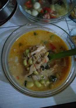 Kacang Edamame dn jamur santan