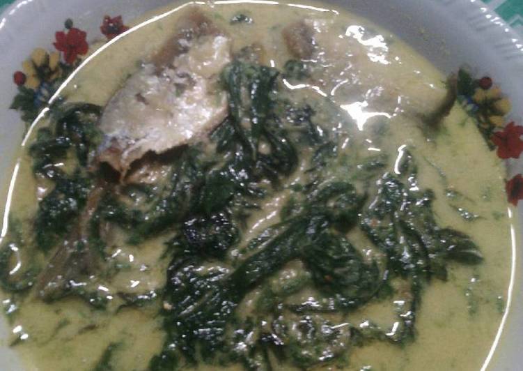 resep Gulai daun singkong ikan asin