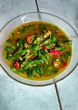 Sayur buncis udang rebon kuah kuning