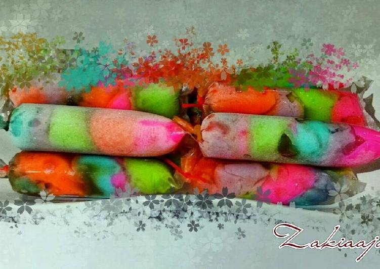 gambar untuk resep makanan Es mambo rainbow