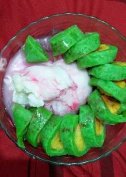 6. Es Pisang Ijo Khas Makassar