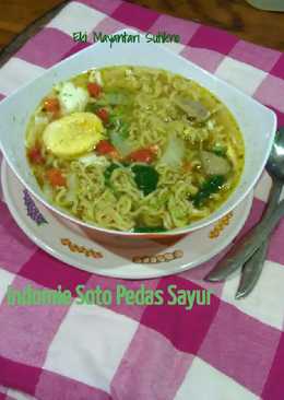 Indomie Soto Pedas Sayur Hijau #PR_AnekaMieKuah