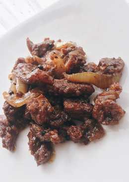 Daging sapi lada hitam (simpel)