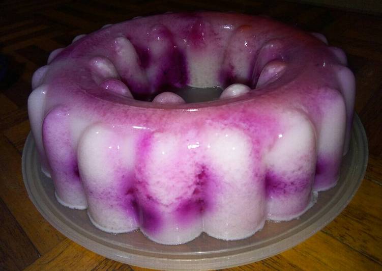 Resep Agar-agar buah naga - Vina