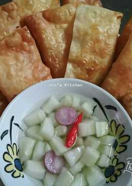 Martabak telor tahu dari kulit pangsit