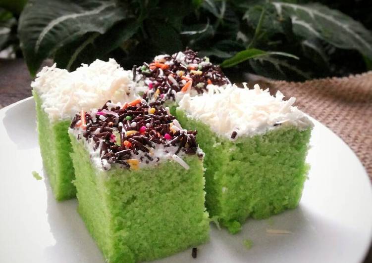 gambar untuk resep Brownies kukus pandan ny Liem